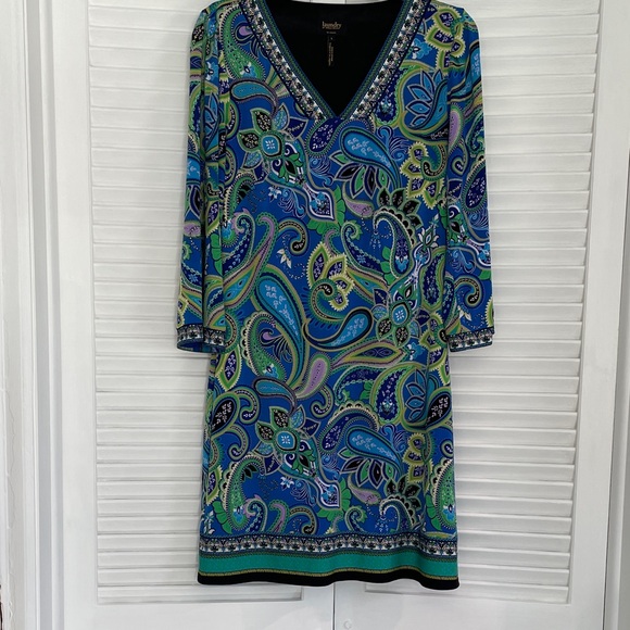 Laundry By Shelli Segal Dresses & Skirts - Laundry By Shelli Segal Blue and Green Paisley Dress